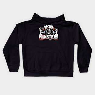 Mom of Monsters-Halloweenshirt Kids Hoodie